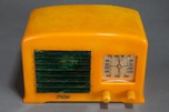Fada Catalin 53 / 5F50 Radio in Yellow + Blue - Great Art Deco Radio